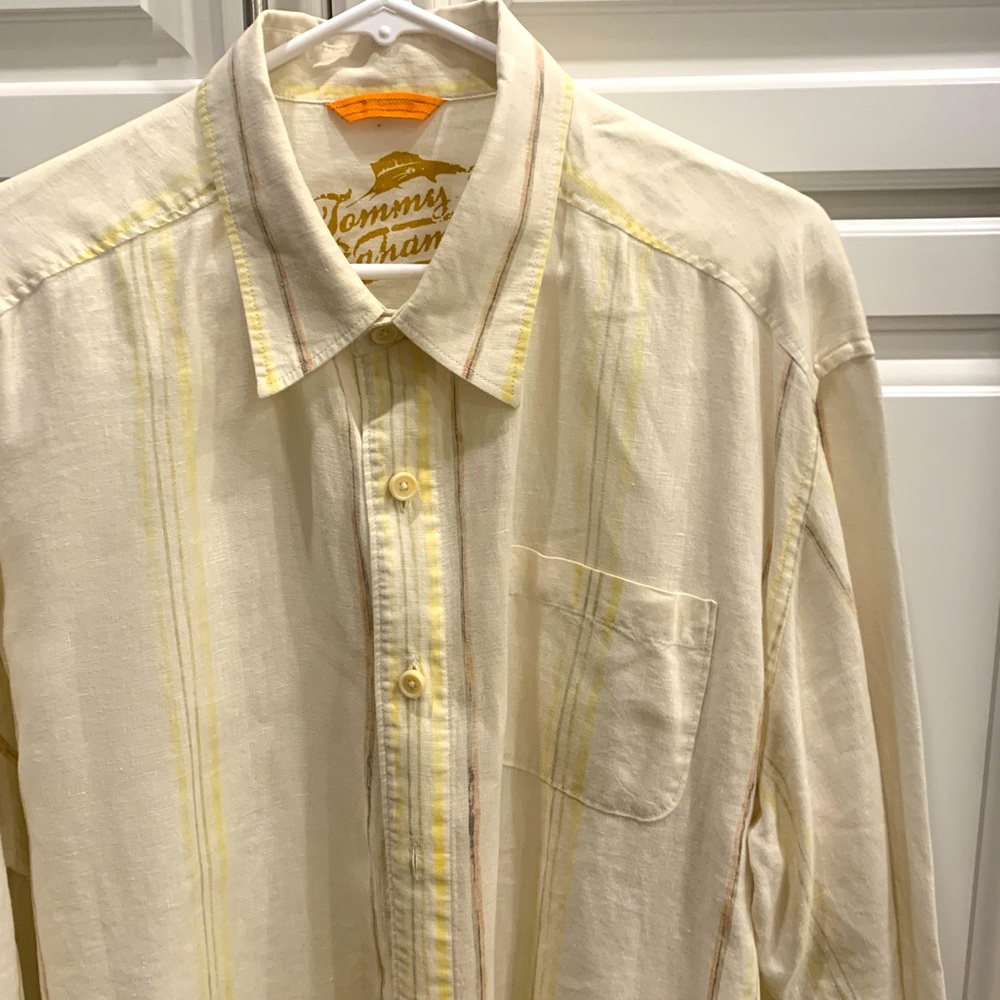 XL Cream colored Tommy Bahama shirt